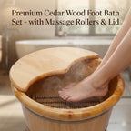 Serenity Cedar Foot Spa Basin & Massage Bucket