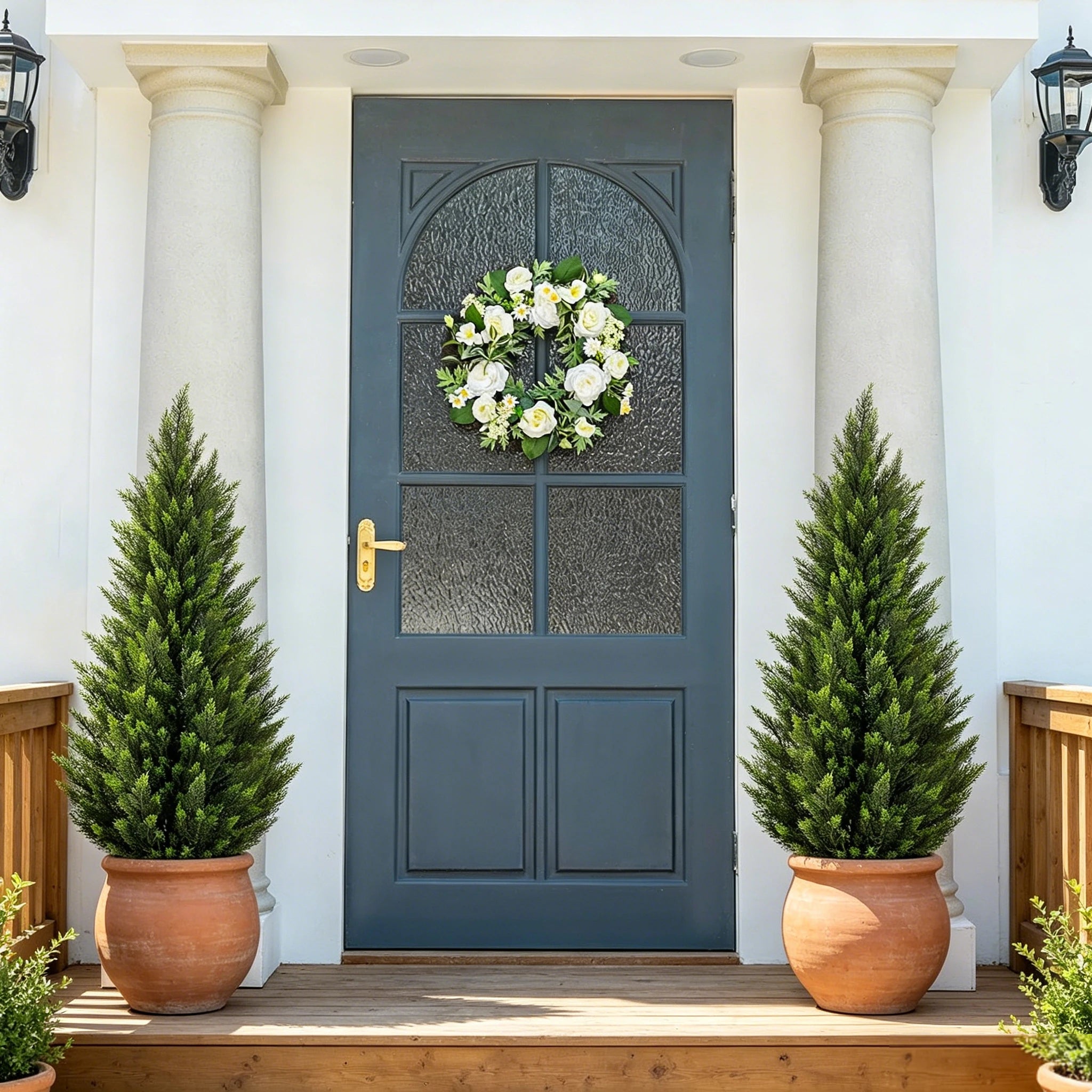 Evergreen Cedar Faux Topiary Tree