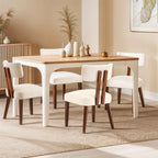 Monroe Curved Back Linen Dining Chairs