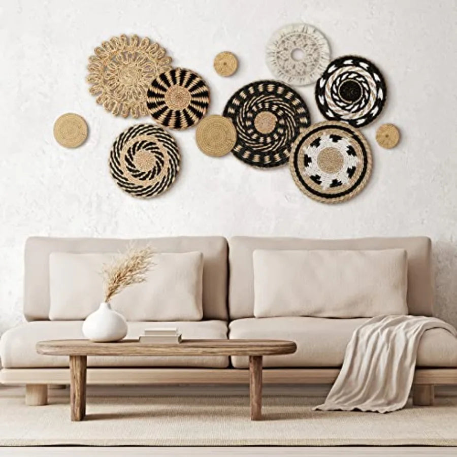 Willow Haven Boho Woven Wall Basket Collection