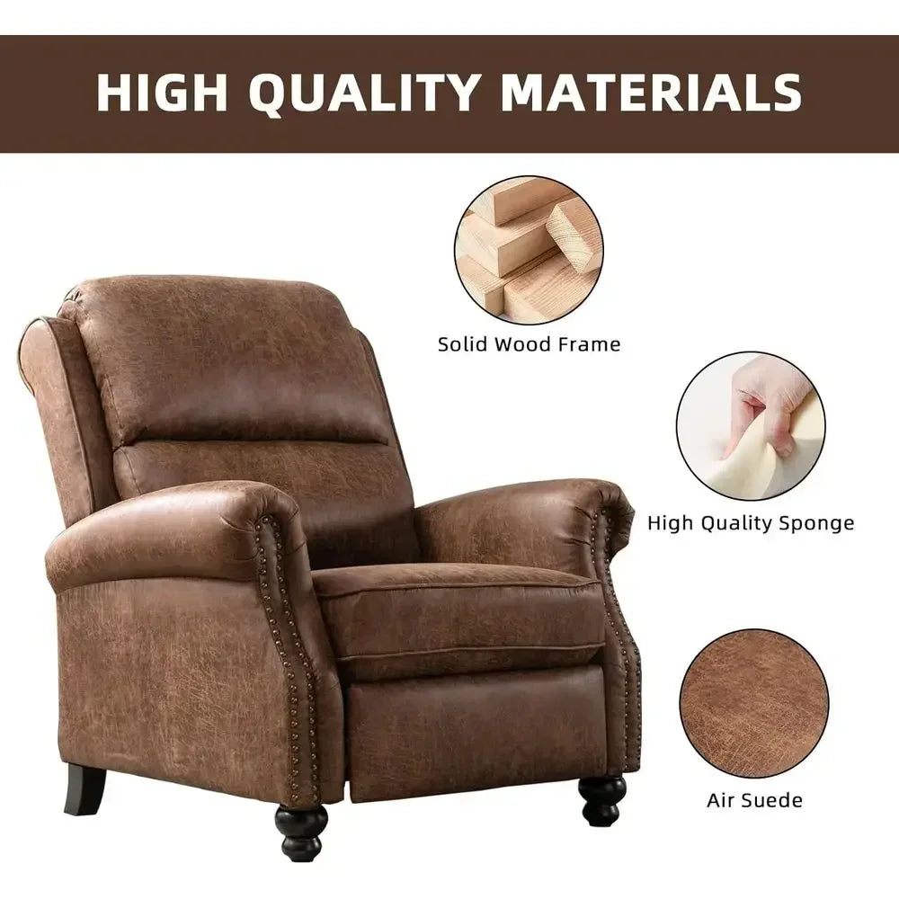 Refined Leather Recliner Chair