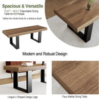 Heritage Ridge Extendable Farmhouse Dining Table