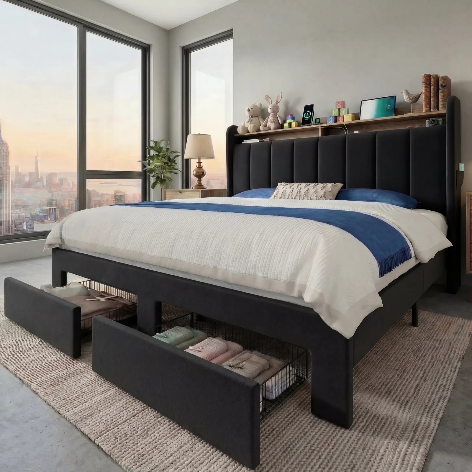Havenridge Smart Storage Platform Bed Frame