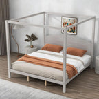 Willow Creek King Canopy Bed Frame