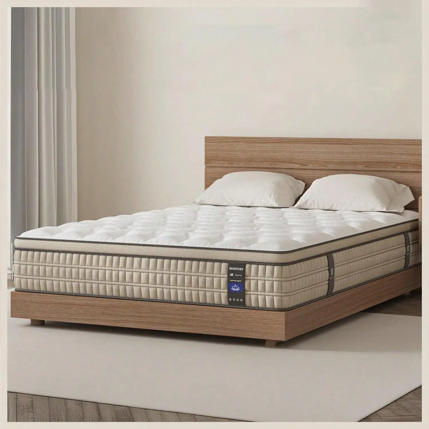 BedStory Elite 12-Inch Hybrid Gel Memory Foam Mattress