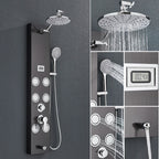 Cascade Spa Luxury Shower Panel System with LED Temperature Display
