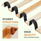 Solid Pine Wood Platform Bed Frame