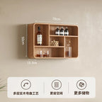 Nordic Oak Wall-Mounted Wine & Bottle Display Rack