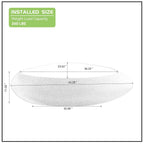 Sculpted Oval Coffee Table