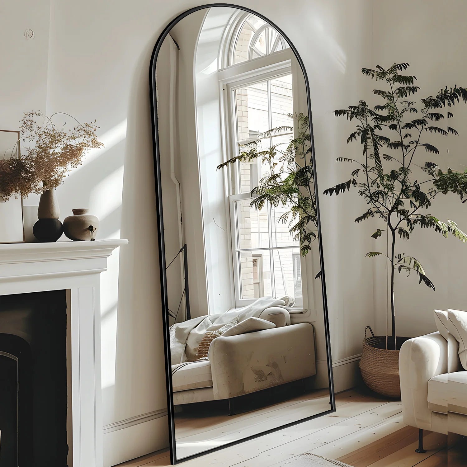 Willow Arch Full-Length Floor Mirror