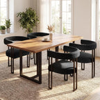 Boucle Dining Chair Set of 4 Corduroy Upholstered Dining Room Chairs Kitchen Chairs with Metal Legs Mid Century Modern, Custom