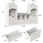 Castle Kids Bookshelf with Reading Nook, Storage & LED Lights