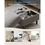 Light Grey Linen Living Room Sofa Set