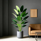 Tropical Breeze Faux Banana Palm Tree – 33"–45" Artificial Plant