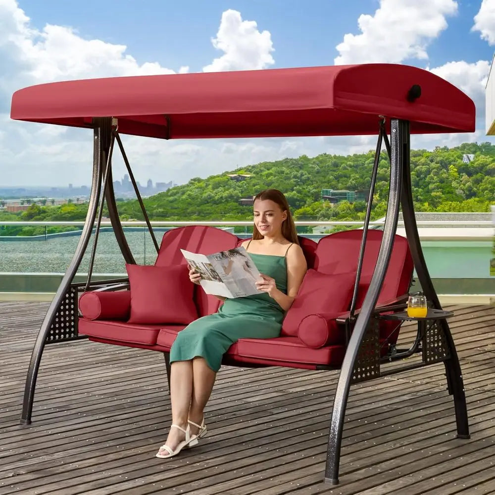 Vineyard Retreat 3-in-1 Outdoor Patio Swing