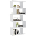 Haven Ridge GeoCraft S-Shaped Bookcase – 5 Tier