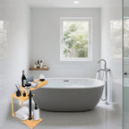 Serenity Haven Adjustable Bamboo Bath Caddy Tray