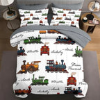 Mid-Century Sun & Leaf Comforter Bedding Set