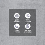Serenity Popcorn Border Cotton Towel Collection