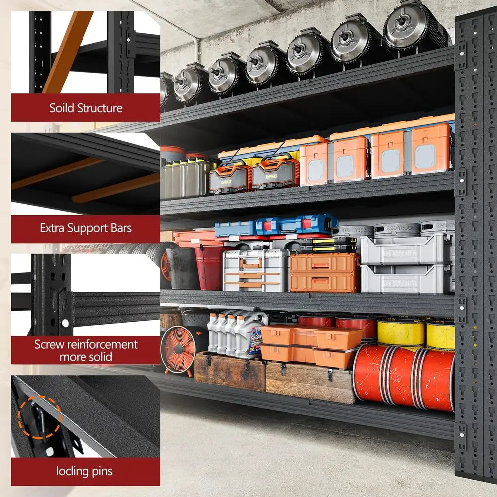 Haven Ridge Pro Heavy-Duty Garage Storage Shelving – 5000 lb Capacity