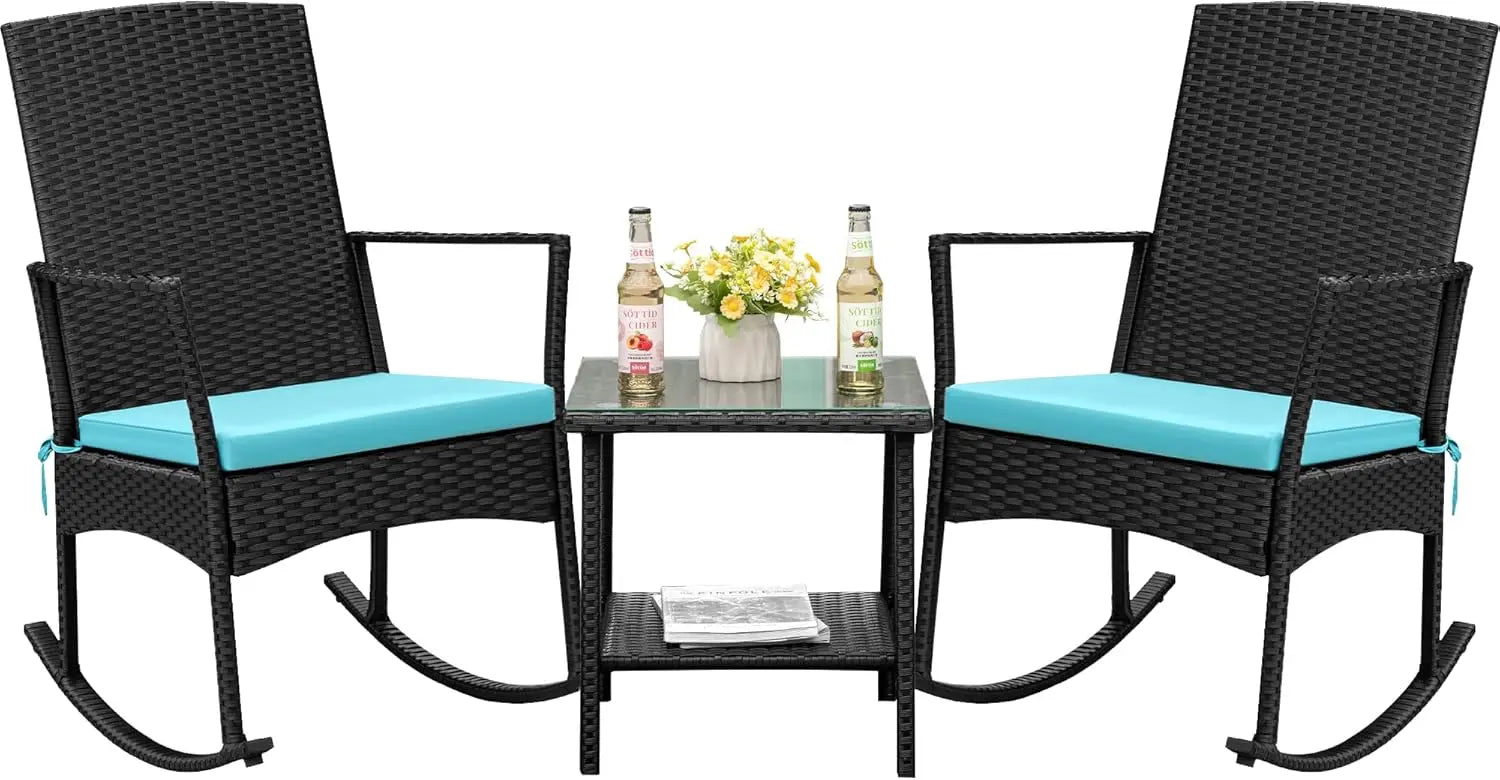 Harbor Ridge Outdoor Rocking Chair Set