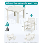 Coastal Haven Ridge 5-Piece Patio Dining Set