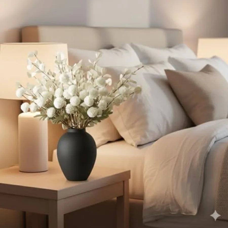 SilkSerenade Floral Arrangement with Rustic Iron Vase