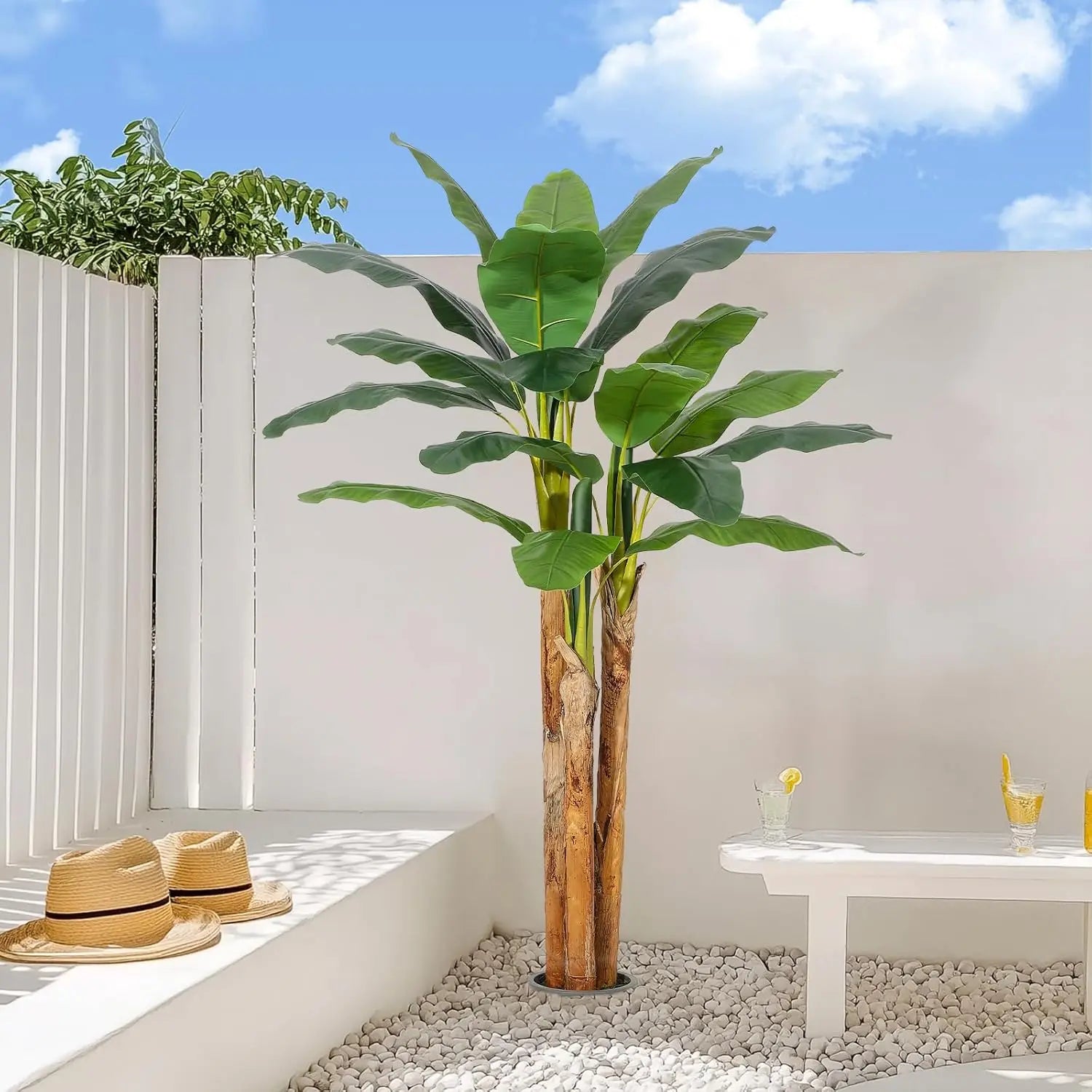 Tropical Haven Faux Banana Tree