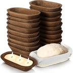 Haven Ridge Hand-Carved Wooden Dough Bowl Set – 20 Piece