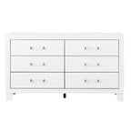 White King Bedroom Set with LED Lighting