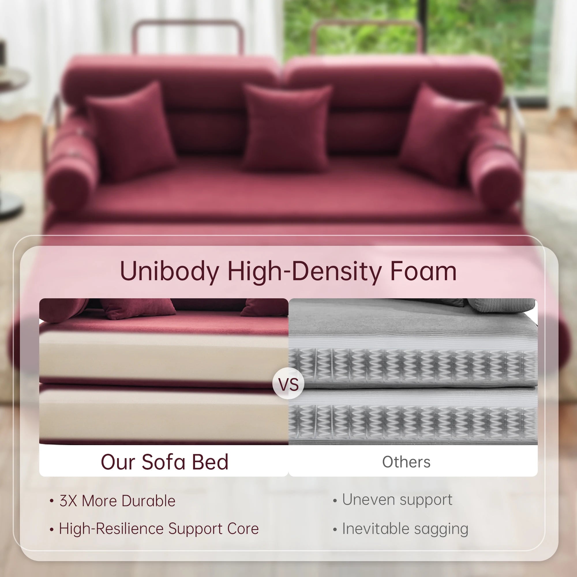 FlexLounge Convertible Sleeper Chair & Floor Sofa Bed