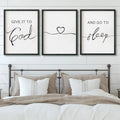 Faithful Rest Farmhouse Wall Art Set – 3 Piece