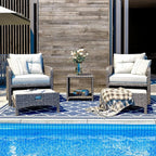 Haven Ridge Savannah 5-Piece Wicker Patio Conversation Set