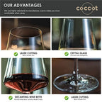 Haven Ridge Reserve Hand-Blown Wine Glass Set – Set of 6