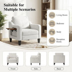 Living Room Chair, Accent Upholstered Armchair, Modern Single Sofa Chair for Bedroom Reading Corner, Comfy Lounge