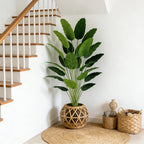 Tropical Breeze Faux Banana Palm Tree – 33"–45" Artificial Plant