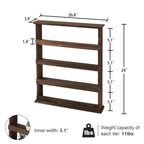 Haven Ridge Rustic 4-Tier Wall Spice Rack