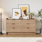 Haven Ridge Farmhouse 6-Drawer Dresser & TV Stand Console – 52.5 Inch