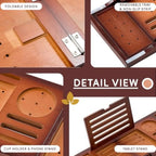 Serenity Foldable Bamboo Spa Bath Caddy