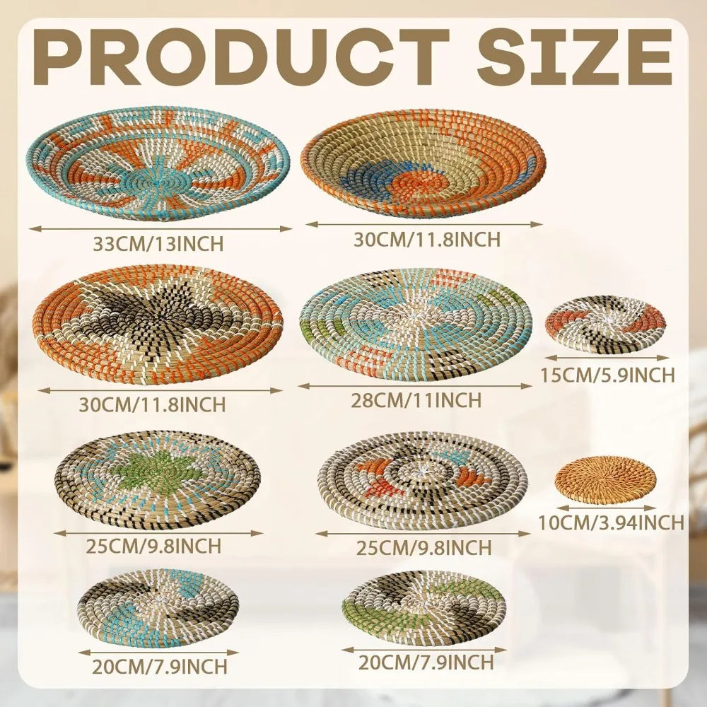 Willow Haven Boho Woven Wall Basket Collection
