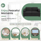 Grey Chenille Deep-Seat Sofa & Loveseat Set