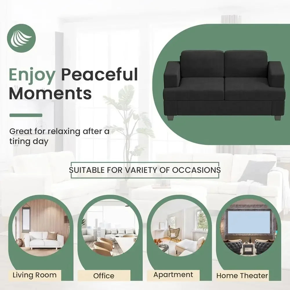 Grey Chenille Deep-Seat Sofa & Loveseat Set