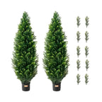 Evergreen Haven Cedar Topiary Tree Set
