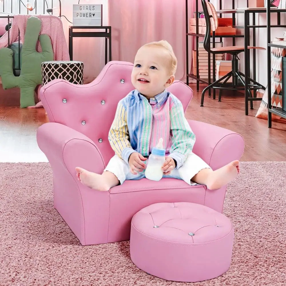 Princess Chair & Ottoman Set