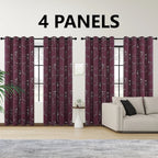 LunaShield Blackout Thermal Foil Grommet Curtain Panels – 4 Piece Set