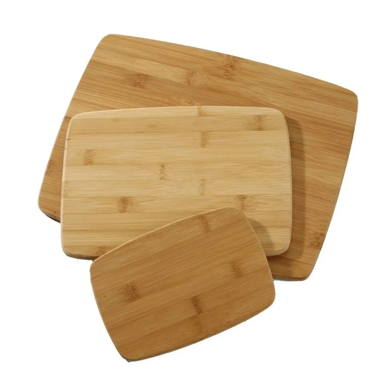 Bamboo Cutting Board Set 3 Piece Durable Kitchen Chopping Boards