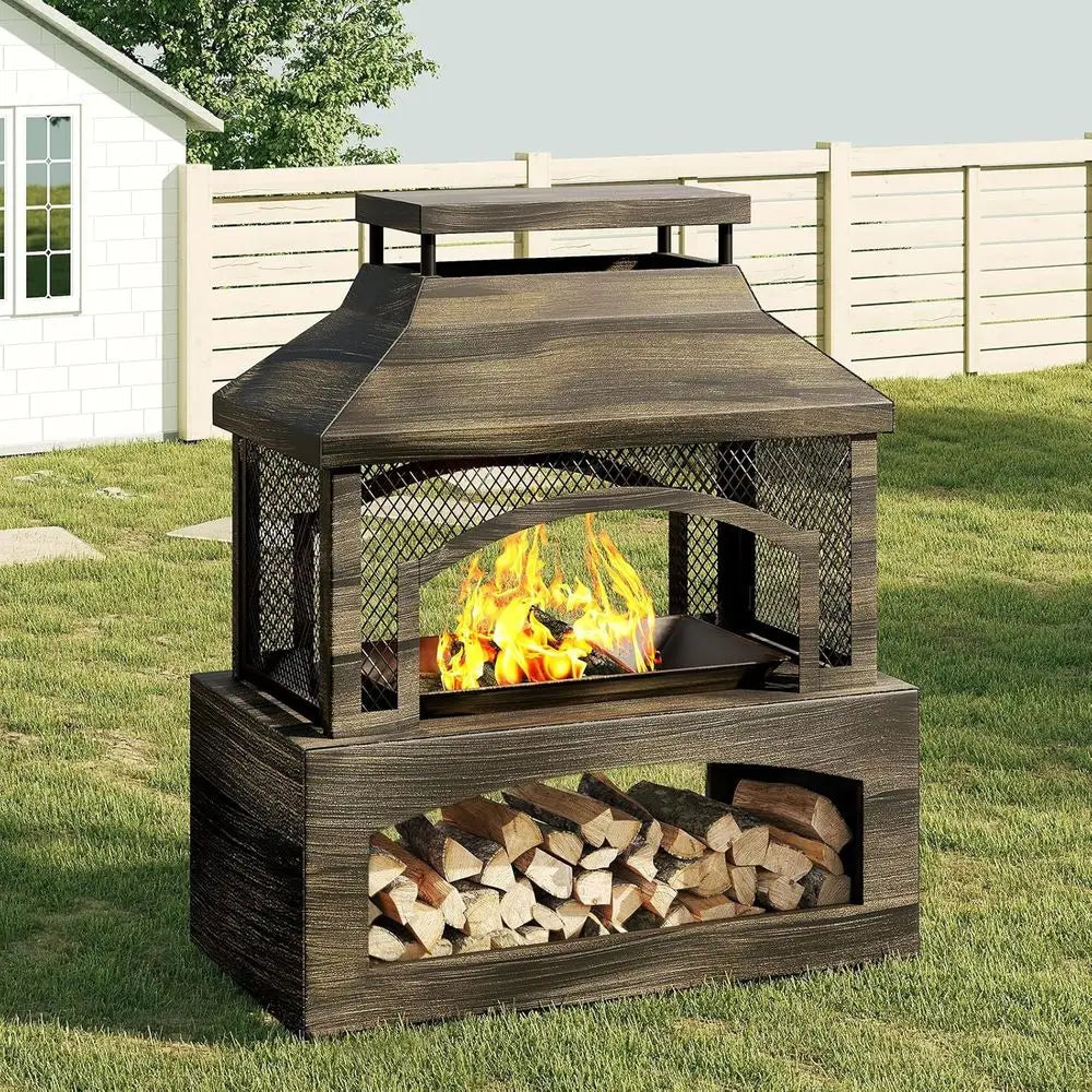 Fireside Haven Outdoor Wood-Burning Chiminea