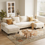 Haven Ashford U-Shaped Sectional Sofa with Double Chaise – Dark Grey