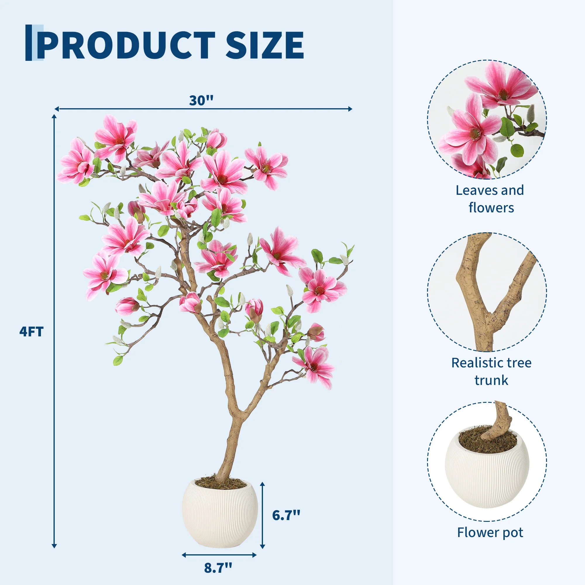 Magnolia Bloom Artificial Tree