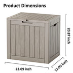 HarborGuard 30-Gallon Weatherproof Outdoor Resin Deck Storage Box